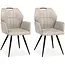 MX Sofa Esszimmerstuhl Puck - Sand (2er-Set)