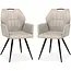 MX Sofa Esszimmerstuhl Puck - Sand (2er-Set)