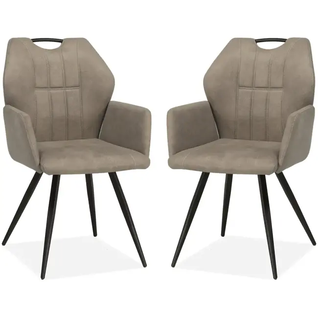 MX Sofa Krzesło do jadalni Puck - Clay (zestaw 2 krzeseł)