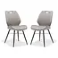 RV Design Eetkamerstoel Quattro - Pebble (set van 2 stoelen)