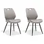 RV Design Eetkamerstoel Quattro - Pebble (set van 2 stoelen)