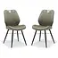 RV Design Chaise de salle à manger Quattro - Vert (lot de 2 chaises)
