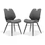 RV Design Eetkamerstoel Quattro - Antraciet (set van 2 stoelen)
