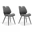 RV Design Krzesło do jadalni Quattro - Antracyt (zestaw 2 krzeseł)