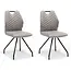 RV Design Eetkamerstoel Carlos - Pebble (set van 2 stoelen)