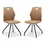 RV Design Eetkamerstoel Carlos - Cognac (set van 2 stoelen)