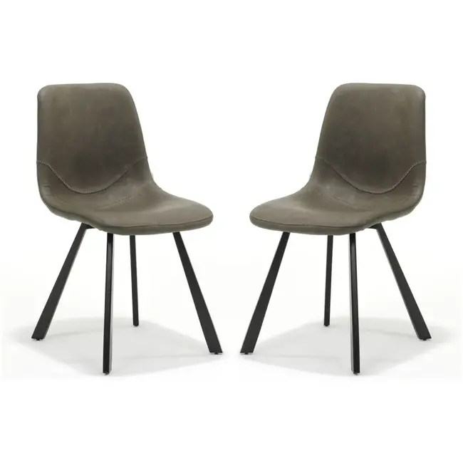 RV Design Eetkamerstoel Bari - Taupe (set van 2 stoelen)