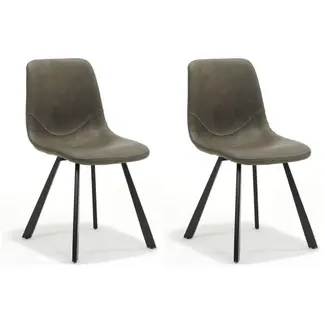 RV Design Esszimmerstuhl Bari - Taupe (2er-Set)