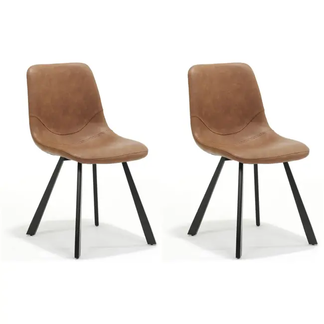 RV Design Esszimmerstuhl Carlos – Taupe (Set mit 2 Stühlen) – Kopie - Copy
