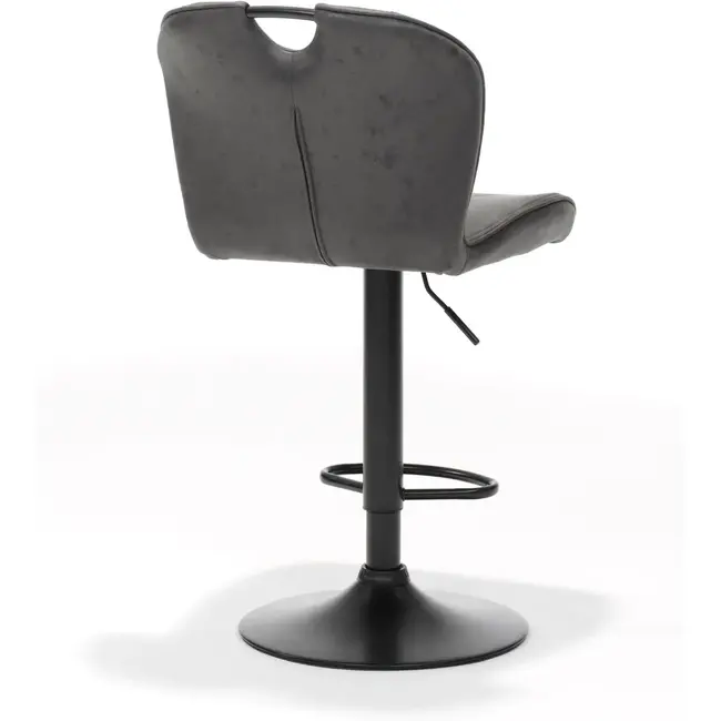 RV Design Tabouret de bar réglable Cordoba - Anthracite (lot de 2 chaises)