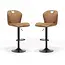 RV Design Adjustable Bar Stool Cordoba - Cognac (set of 2 chairs)