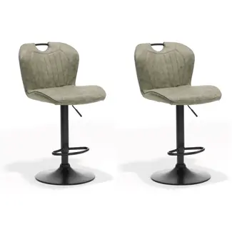 RV Design Adjustable Bar Stool Cordoba - Green (set of 2 chairs)