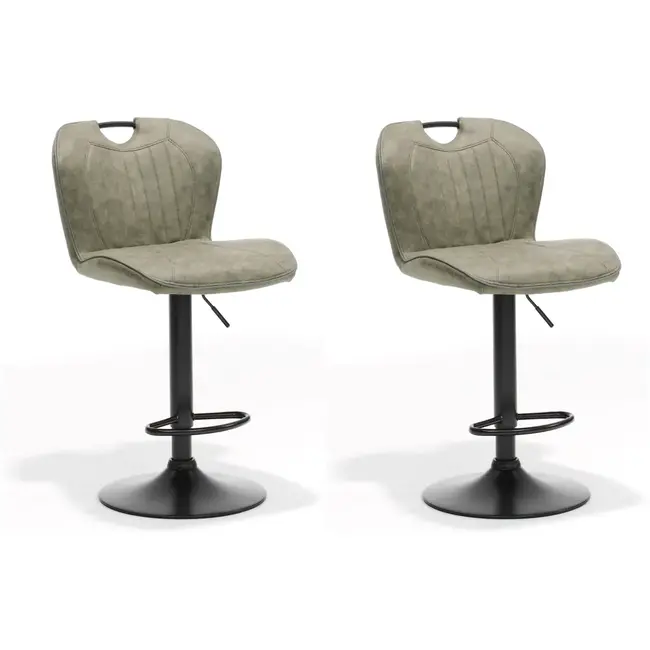 RV Design Adjustable Bar Stool Cordoba - Green (set of 2 chairs)