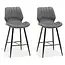 RV Design Barhocker Brenn - Anthrazit (2er-Set)