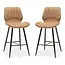 RV Design Barhocker Brenn - Cognac (2er-Set)