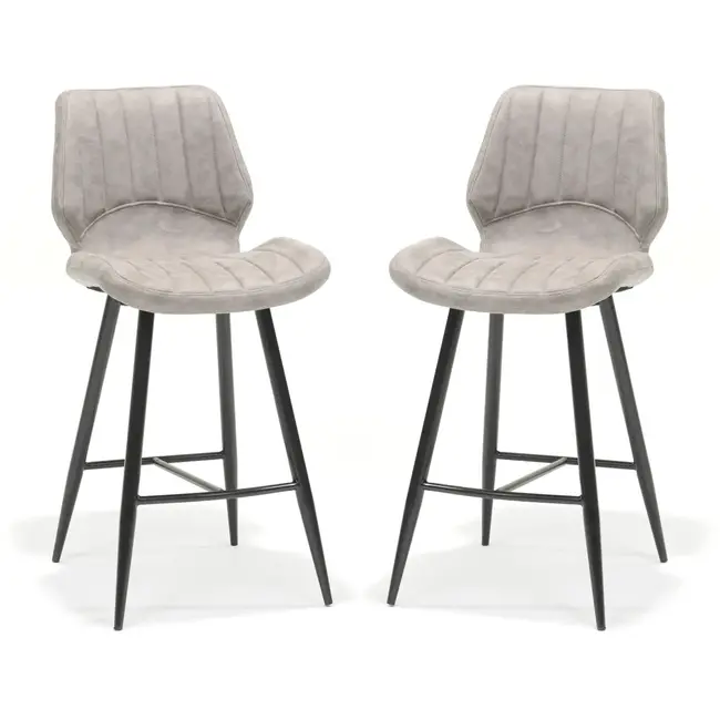 RV Design Barstoel Brenn - Pebble (set van 2 stoelen)