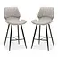 RV Design Barhocker Brenn - Pebble (Set mit 2 Stühlen)