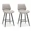RV Design Barhocker Brenn - Pebble (Set mit 2 Stühlen)