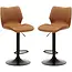 RV Design Bar stool Bobby - Cognac (set of 2 chairs)