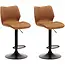 RV Design Bar stool Bobby - Cognac (set of 2 chairs)