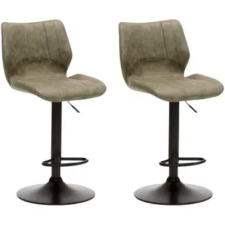 RV Design Barhocker Bobby - Grün (2er-Set)