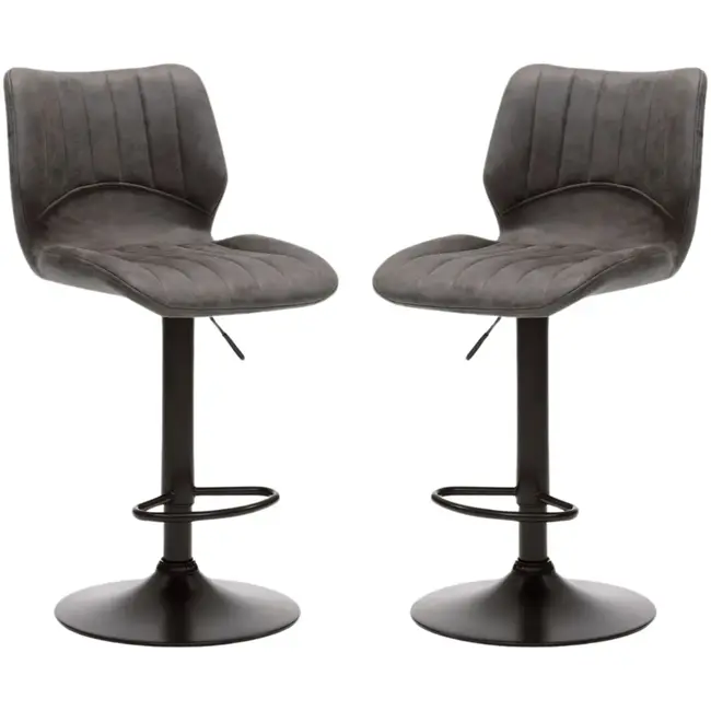 RV Design Barhocker Bobby - Anthrazit (2er-Set) feuerfest