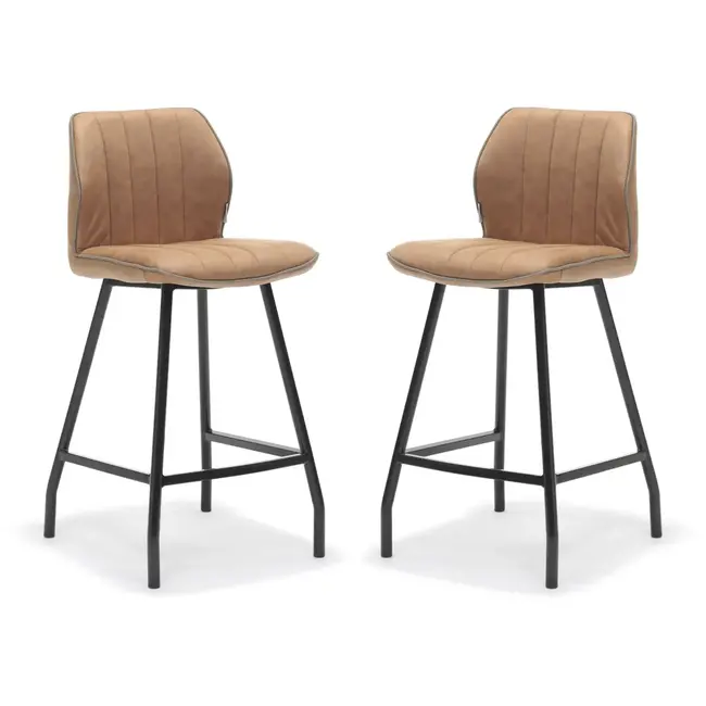 RV Design Hoker Gino - Cognac (komplet 2 krzeseł)