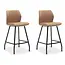 RV Design Barhocker Gino - Cognac (2er-Set)