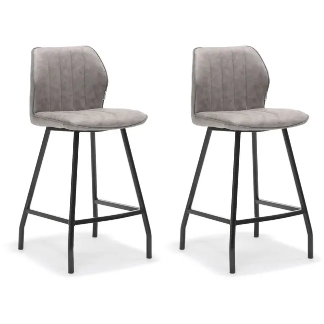 RV Design Barhocker Gino - Pebble (2er-Set)
