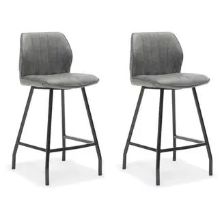 RV Design Barhocker Gino - Stahl (2er-Set)