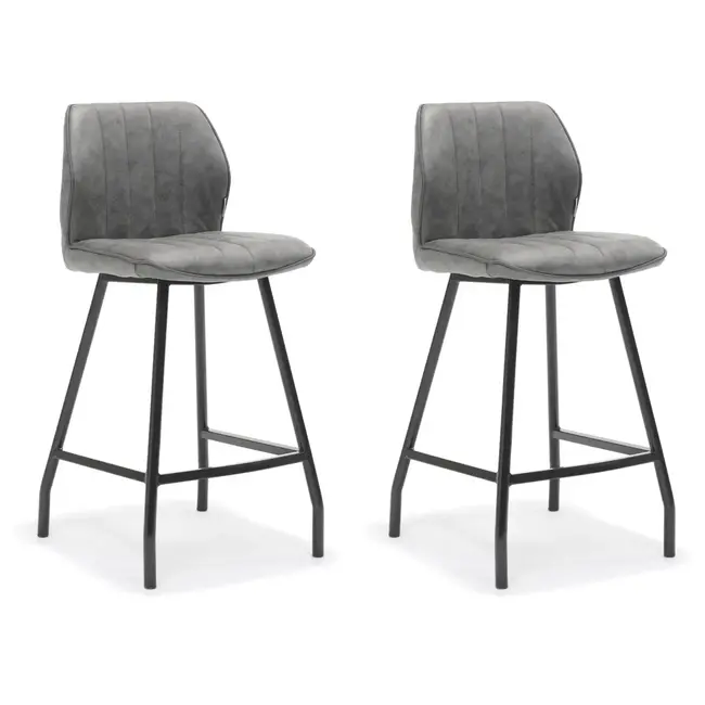 RV Design Barhocker Gino - Stahl (2er-Set)