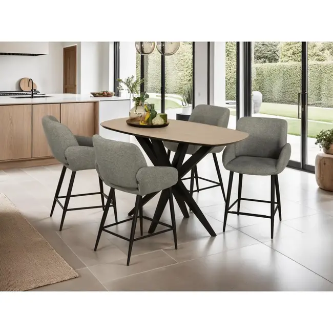 Lamulux Table de bar ovale danoise Neville