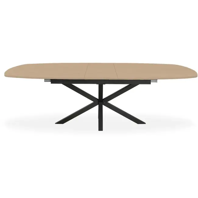 Lamulux Danish oval extendable Chesterfield table 180 - 230 cm