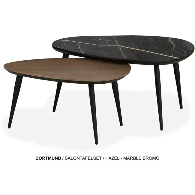 Lamulux Stolik kawowy Dortmund (zestaw 3 stolików) duo color