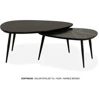 Lamulux Dortmund XL coffee table (set of 2 tables) duo colour
