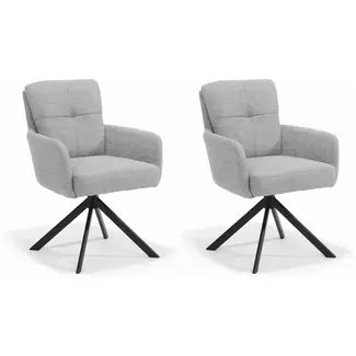 RV Design Eetkamerstoel Fred - Retro Bliss Grijs (set van 2 stoelen)