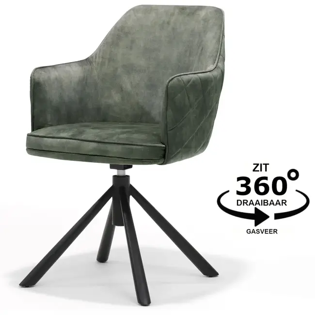 RV Design Esszimmerstuhl Clio – Aurora Velours Hunter Green (2er-Set)