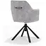 RV Design Eetkamerstoel Clio - Aurora Dolphin Grijs (set van 2 stoelen)