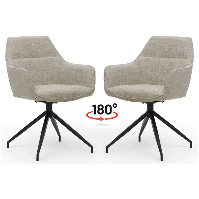 RV Design Dining chair Tuscane - Oasis Bisque (set of 2 chairs)