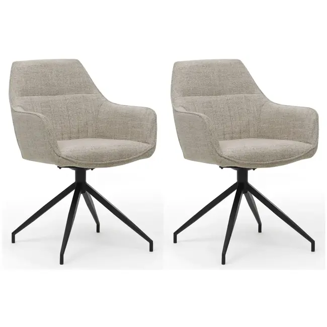 RV Design Eetkamerstoel Toscane - Oasis Bisque (set van 2 stoelen)
