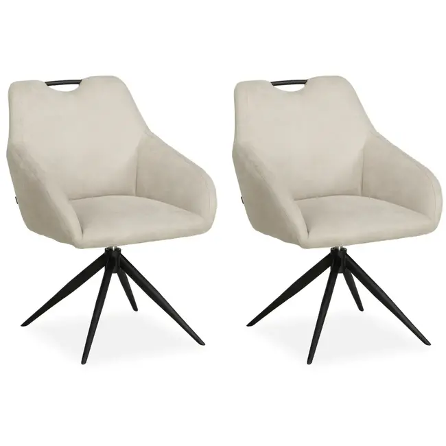 MX Sofa Eetkamer stoel Luka - Toffee (set van 2 stuks)