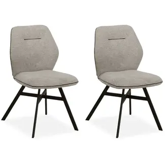 MX Sofa Esszimmerstuhl Jaimie – Dolphin (2er-Set)