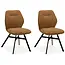 MX Sofa Esszimmerstuhl Jaimie - Cognac (2er-Set)