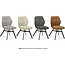 MX Sofa Esszimmerstuhl Jaimie - Anthrazit (2er-Set)