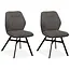MX Sofa Esszimmerstuhl Jaimie - Anthrazit (2er-Set)