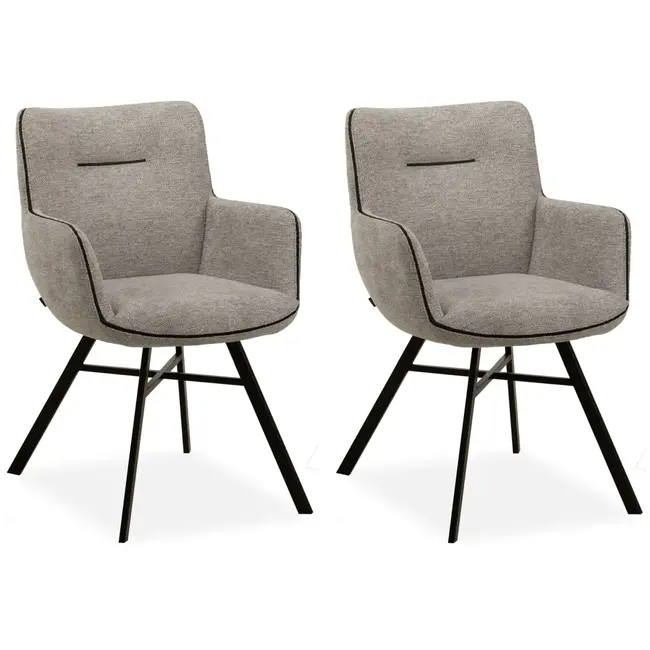 MX Sofa Krzesło do jadalni Maisie - Dolphin (zestaw 2 krzeseł)