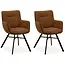 MX Sofa Esszimmerstuhl Maisie - Cognac (2er-Set)