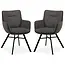 MX Sofa Esszimmerstuhl Maisie - Anthrazit (2er-Set)