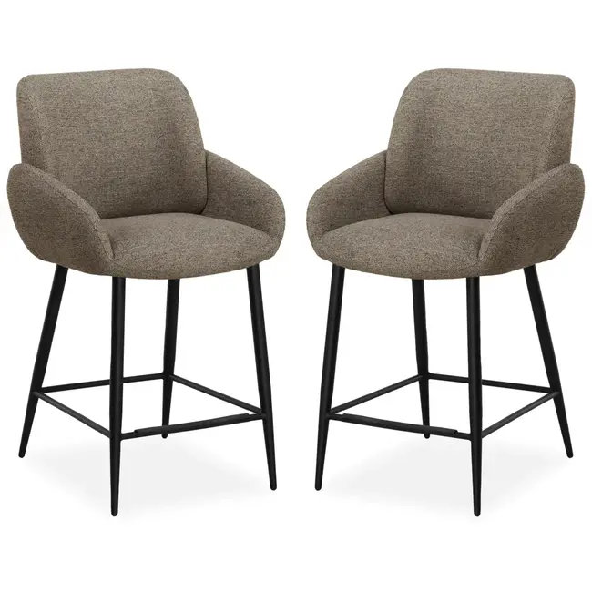 MX Sofa Barstoel Dani - Liver (set van 2 stoelen)