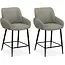 MX Sofa Tabouret de bar Dani - Sky (lot de 2 chaises)
